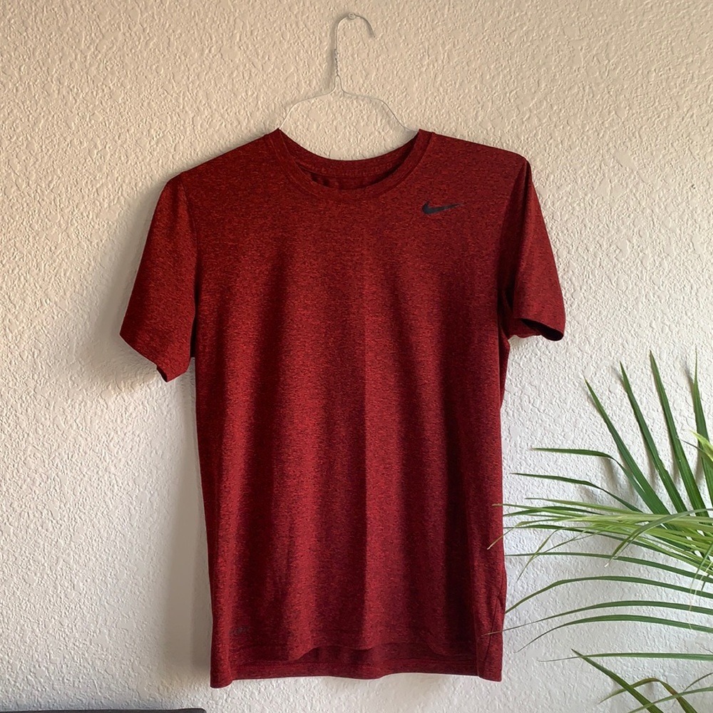 Men’s Red Nike Dry-Fit Workout Shirt